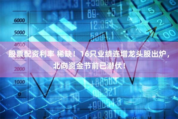 股票配资利率 稀缺！16只业绩连增龙头股出炉，北向资金节前已潜伏！