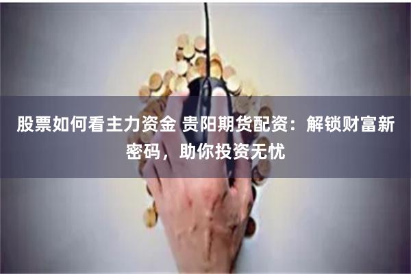 股票如何看主力资金 贵阳期货配资：解锁财富新密码，助你投资无忧